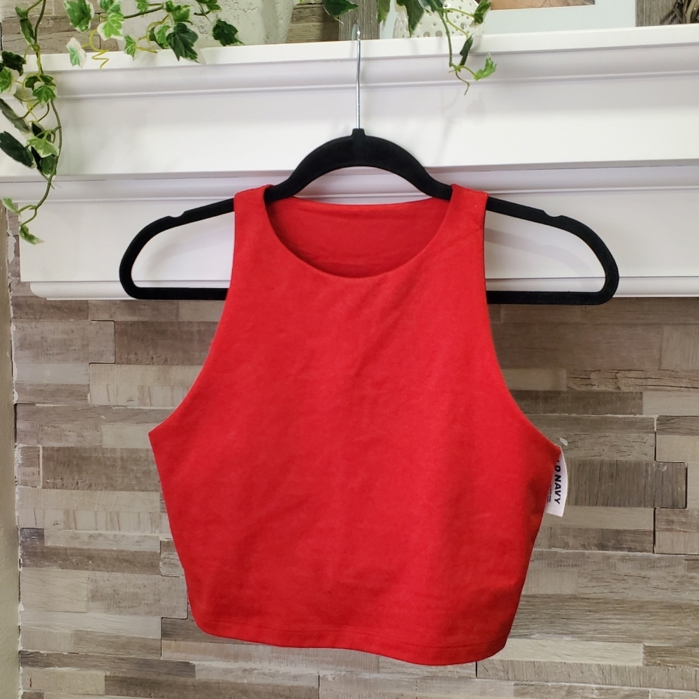 Old Navy Red Sleeveless Women's Top